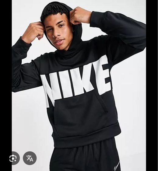เสื้อฮู้ด Nike (big logo) มีกระเป๋า (สีดำสนิท ไม่เฟด ไม่ซีด) รูปที่ 8