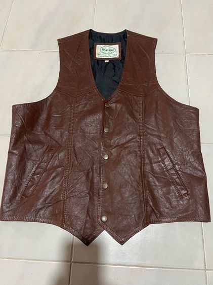 เสื้อVest หนังแท้