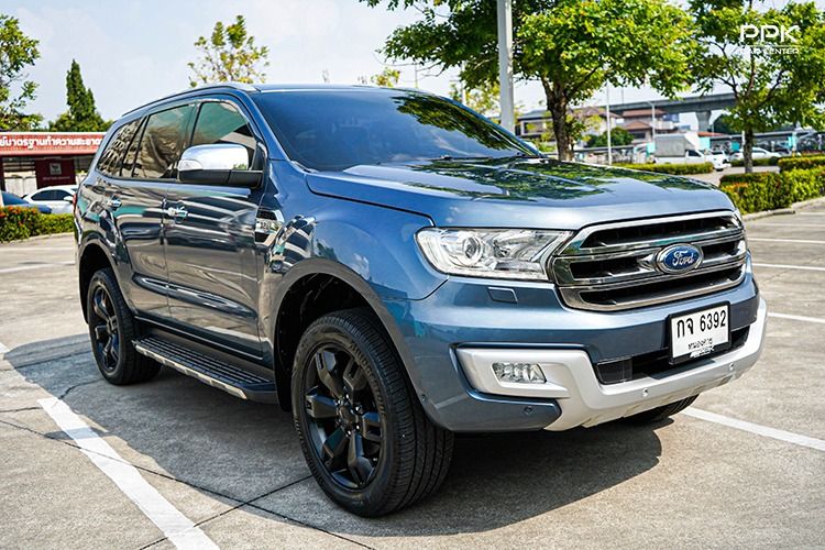 Ford Everest 2016 3.2 Titanium+ 4WD Utility-car ดีเซล ไม่ติดแก๊ส เกียร์อัตโนมัติ ฟ้า รูปที่ 3