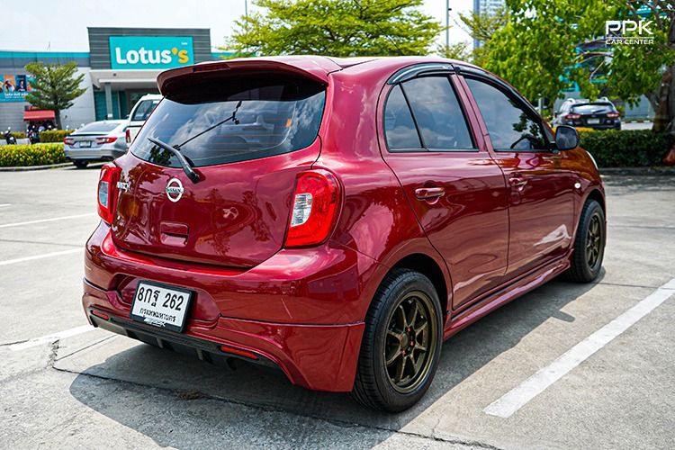 Nissan March 2019 1.2 E Sedan เบนซิน ไม่ติดแก๊ส เกียร์อัตโนมัติ แดง รูปที่ 4