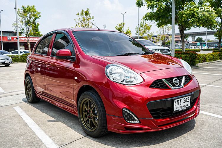 Nissan March 2019 1.2 E Sedan เบนซิน ไม่ติดแก๊ส เกียร์อัตโนมัติ แดง รูปที่ 3