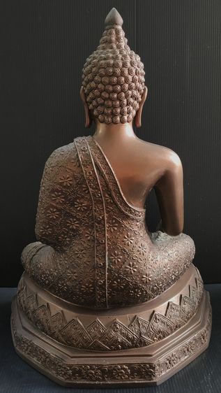 พระปางมารวิชัย แบบเชียงแสน จีวรลายดอก 9 นิ้ว รูปที่ 5