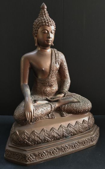 พระปางมารวิชัย แบบเชียงแสน จีวรลายดอก 9 นิ้ว รูปที่ 3