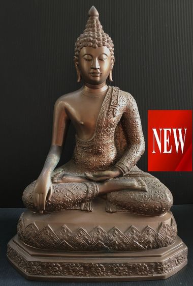 พระปางมารวิชัย แบบเชียงแสน จีวรลายดอก 9 นิ้ว
