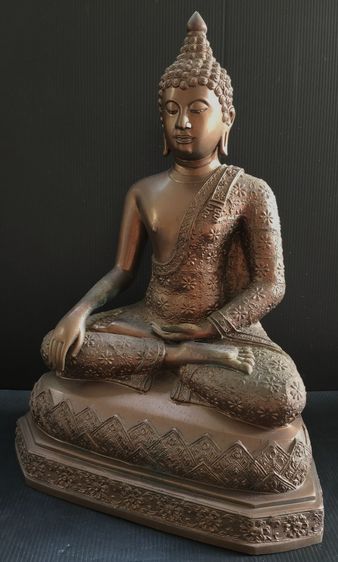 พระปางมารวิชัย แบบเชียงแสน จีวรลายดอก 9 นิ้ว รูปที่ 4