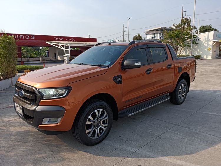 Ford Ranger 2016 2.2 Hi-Rider Wildtrak Pickup ดีเซล ไม่ติดแก๊ส เกียร์อัตโนมัติ ส้ม