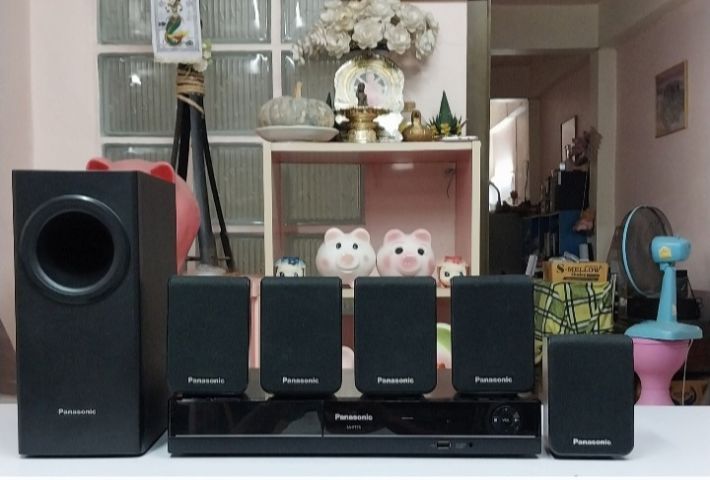 DVD โฮมเธียเตอร์ Panasonic 5.1 ใช้งานได้เต็มระบบราคาชุดละ 2,200 บาท...รวมค่าจัดส่งและเก็บปลายทางสินค้าอยู่ที่สุโขทัย