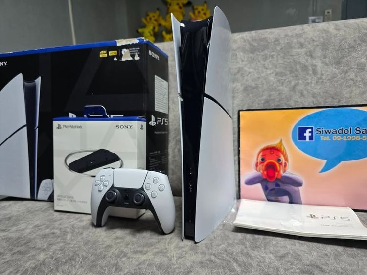 Sony PS5 (Playstation 5) เครื่องเกมส์โซนี่ เพลย์สเตชั่น เชื่อมต่อไร้สายได้ PS5 SLIM งามๆ เครื่องไทยงานกล่อง FW 11.00