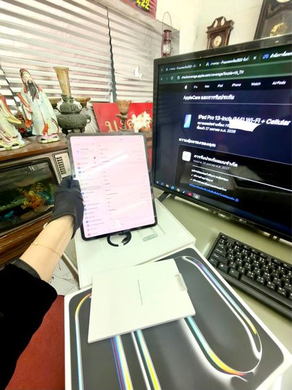 Ipad pro M4 cellular 256gb สีดำ11 รอบแบท100เปอร์โมเดลM ไทยTH ประกันถึง 27  รูปที่ 8