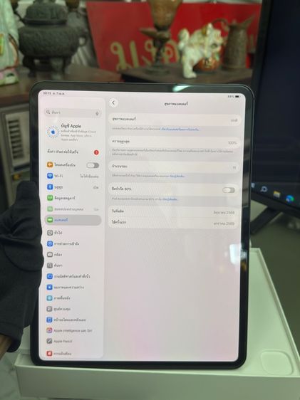 Ipad pro M4 cellular 256gb สีดำ11 รอบแบท100เปอร์โมเดลM ไทยTH ประกันถึง 27  รูปที่ 2