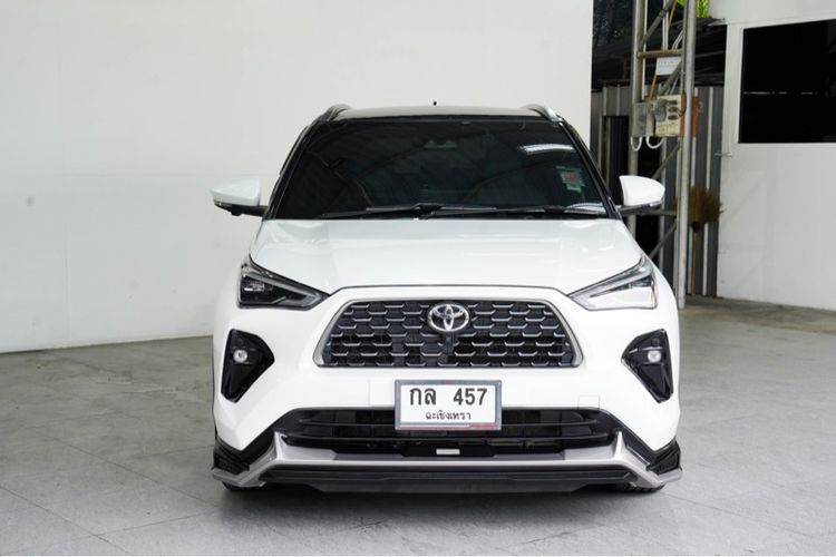 รถ Toyota Yaris Cross 1.5 HEV Premium Luxury สี ขาว