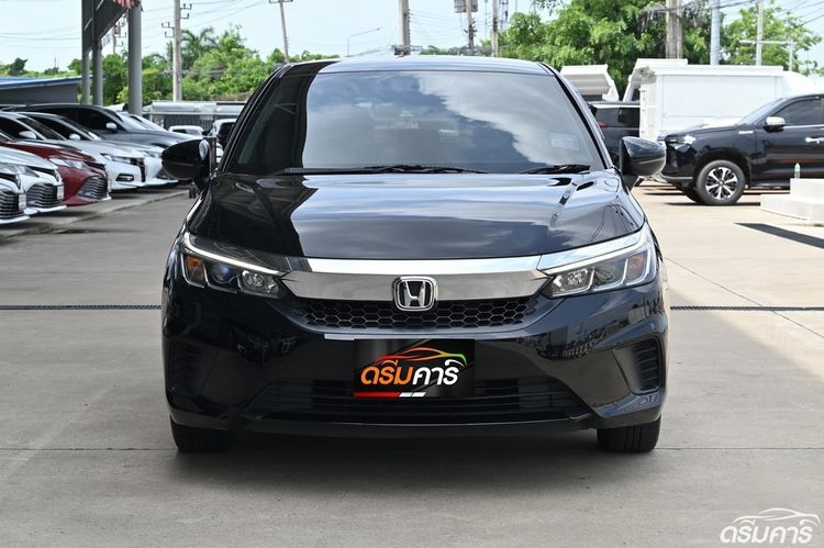 Honda City 2022 1.0 SV Sedan เบนซิน ไม่ติดแก๊ส เกียร์อัตโนมัติ ดำ รูปที่ 2