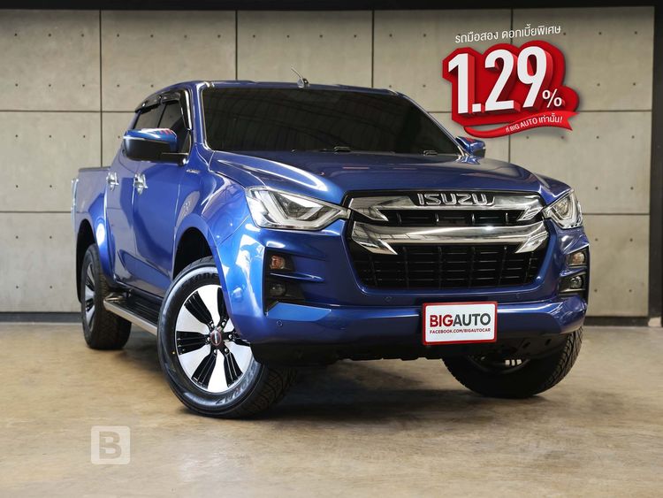 Isuzu D-MAX 2021 1.9 Hi-Lander M Pickup ดีเซล ไม่ติดแก๊ส เกียร์อัตโนมัติ น้ำเงิน