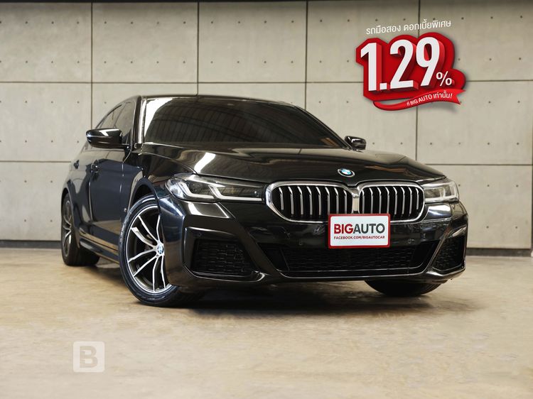 BMW Series 5 2022 520d Sedan ดีเซล ไม่ติดแก๊ส เกียร์อัตโนมัติ ดำ