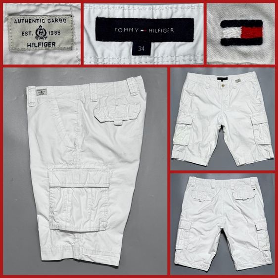 กางเกงขาสั้น TOMMY HILFIGER ของแท้ สไตล์คาร์โก้