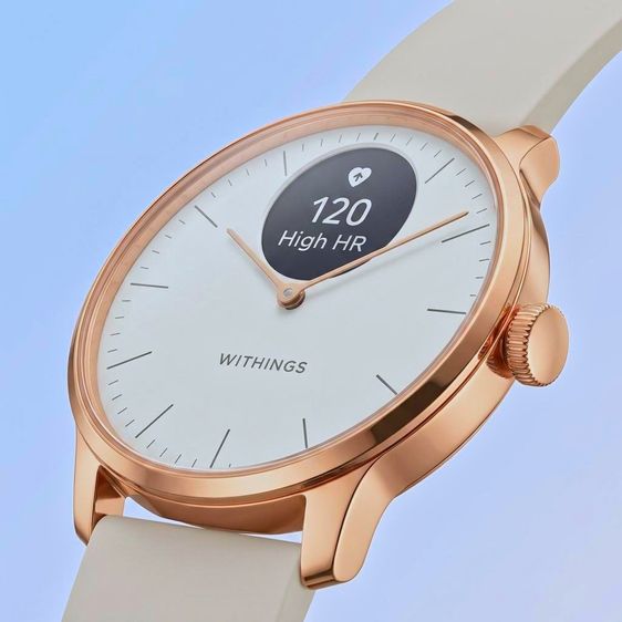 นาฬิกาข้อมือ ไฮบริดเพื่อสุขภาพ l Withings ScanWatch Light l คลินิกในมือแบต30วัน