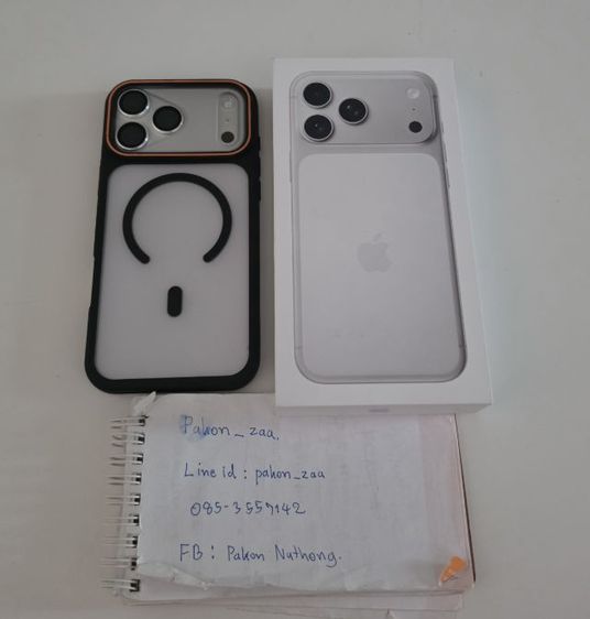 iPhone17ProMax  256GB Silver อายุ เดือนครึ่ง สภาพใหม่