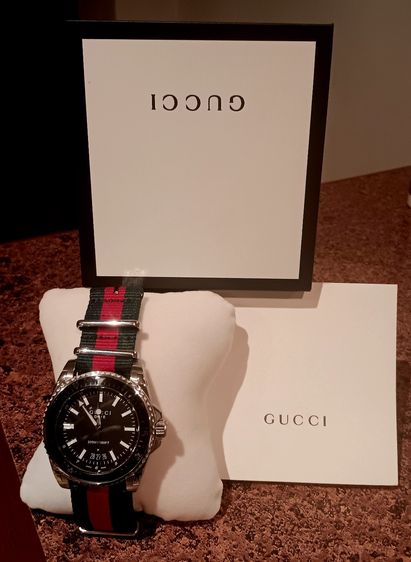 ดำ Gucci Dive 45mm new full set