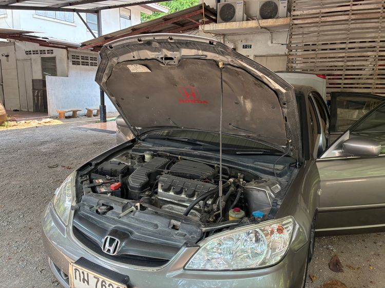 Honda Civic 2004 1.7 EXi Sedan เบนซิน ไม่ติดแก๊ส เกียร์อัตโนมัติ เทา รูปที่ 3
