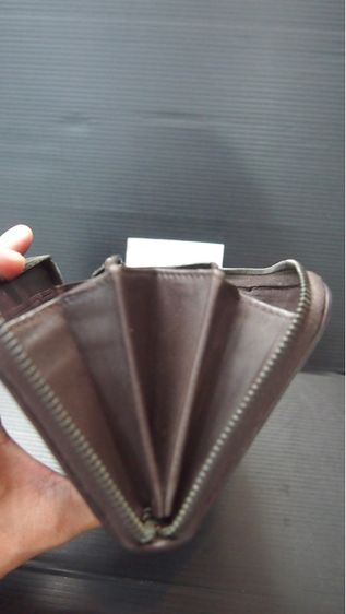 BOTTEGA VENETA Dark Brown Intrecciato Long Wallet 2011 ราคา 1,500 บาท รูปที่ 12