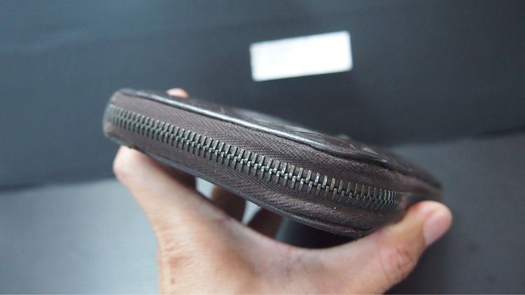 BOTTEGA VENETA Dark Brown Intrecciato Long Wallet 2011 ราคา 1,500 บาท รูปที่ 5