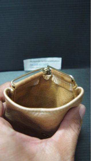Firenze Italian Leather กระเป๋าใส่เศษเหรียญ วินเทจ หนังเเท้ made in italy 290บาท รูปที่ 6