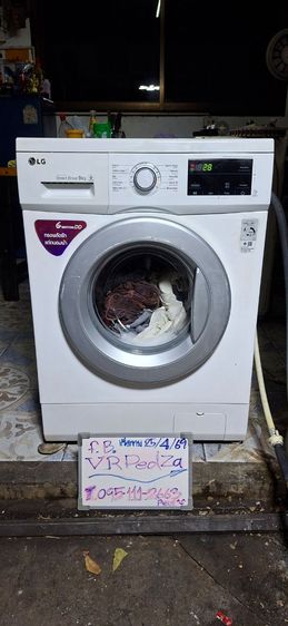 ขายเครื่องซักผ้าฝาหน้า LG 9 กิโลกรัม รุ่น Motion DD ซักผ้า 6 มิติ เครื่องใช้งานได้ปกติทุกฟังชั่น 
