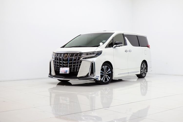 Toyota Alphard 2018 2.5 S C-Package Van เบนซิน ไม่ติดแก๊ส เกียร์อัตโนมัติ ขาว