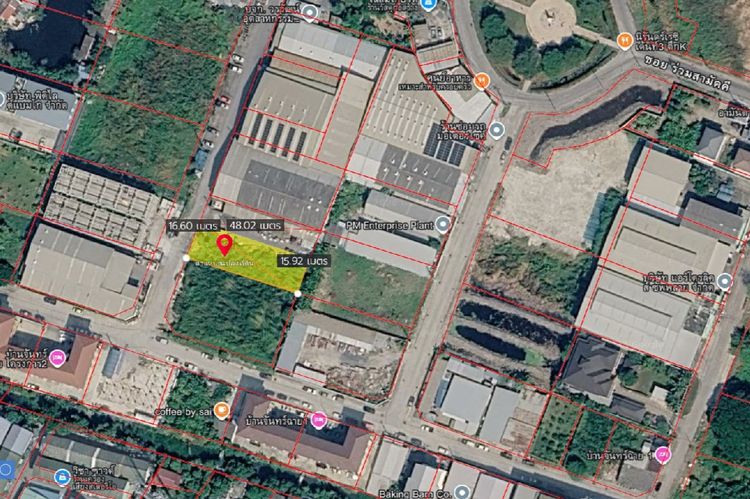 ขายที่ดิน200 ตร.วา ติดถนนกว้าง12เมตร ซอยเฉลิมพระเกิยรติ ร.9 30 แยก 2 (ซอยร่วมสามัคคี) ดอกไม้ ประเวศ กรุงเทพ พื้นที่สีเหลือง