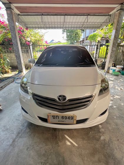 Toyota Vios 2012 1.5 E Sedan เบนซิน ไม่ติดแก๊ส เกียร์อัตโนมัติ ขาว