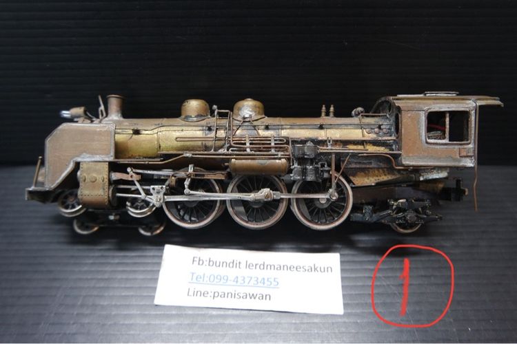 ชุดโมเดลรถไฟโบราณงานทองเหลือง จำนวน 6 ชิ้น งานเก่าสะสมจากโกดังญี่ปุ่น รูปที่ 2