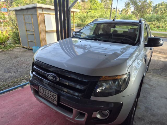 Ford Ranger 2013 2.2 Hi-Rider Wildtrak Pickup ดีเซล ไม่ติดแก๊ส เกียร์อัตโนมัติ เทา รูปที่ 4