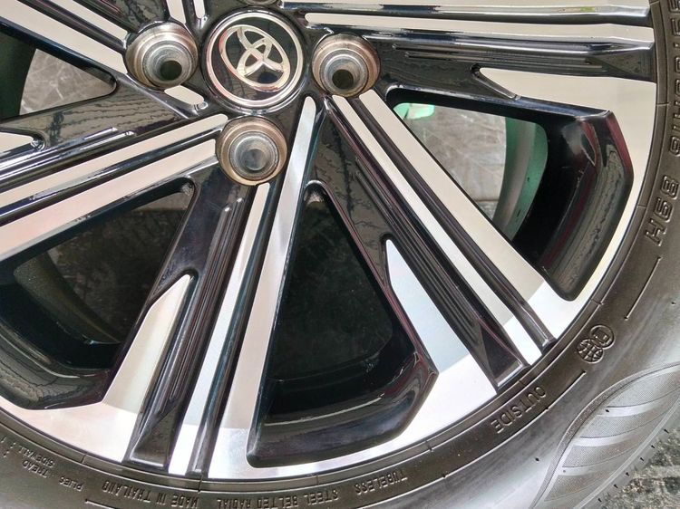แม็กโตโยต้า ขอบ16 พร้อมยางดันลอป 195 60 16 ปี23 แม็กสีเดิมใส่ yaris vios รูปที่ 6