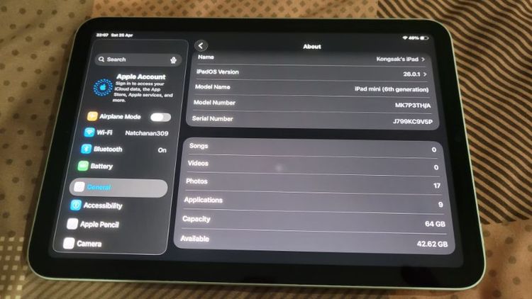 Ipad mini6 wifi 64gb อ่านก่อนครับ รูปที่ 2