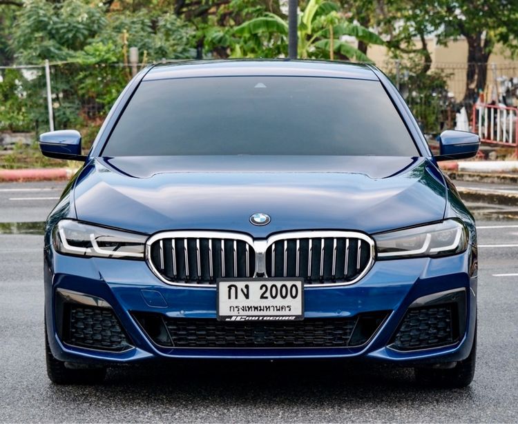 BMW Series 5 2022 520d Sedan ดีเซล ไม่ติดแก๊ส เกียร์อัตโนมัติ น้ำเงิน รูปที่ 2