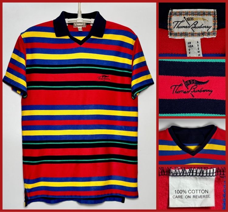 ⚠️แบบสวยหายาก‼️เสื้อโปโล BURBERRY ของแท้ รุ่น Thomas Burberry