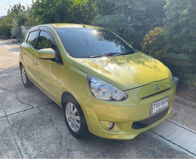 Mitsubishi Mirage 2012 1.2 GLS Limited Sedan เบนซิน ไม่ติดแก๊ส เกียร์อัตโนมัติ เหลือง