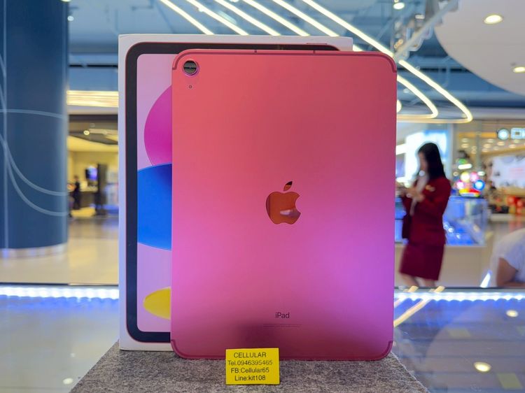 Apple 256 GB iPad Gen10 256GB ใส่ซิม สภาพสวย เครื่องไทย ครบกล่อง