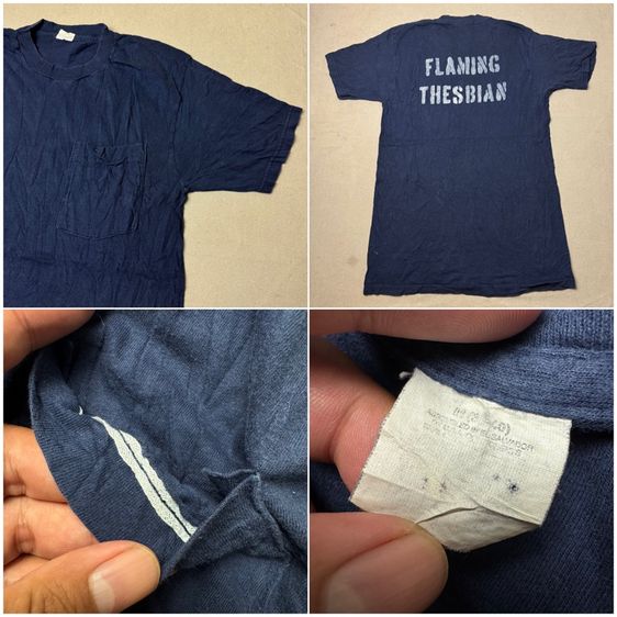 เสื้อยืดผ้าบาง 80s​ Fruit​ of the​ Loom​ Size M