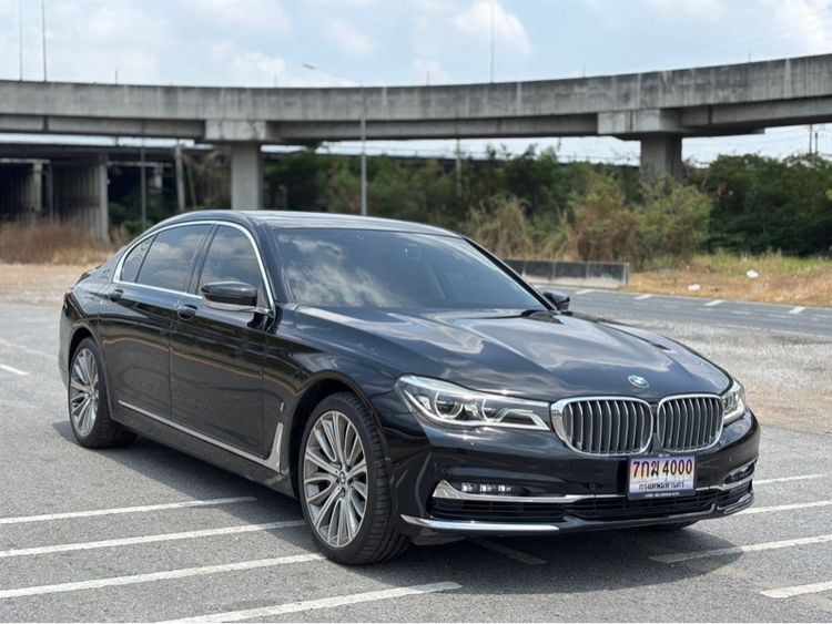 BMW Series 7 2019 735Li Sedan เบนซิน ไม่ติดแก๊ส เกียร์อัตโนมัติ ดำ รูปที่ 2