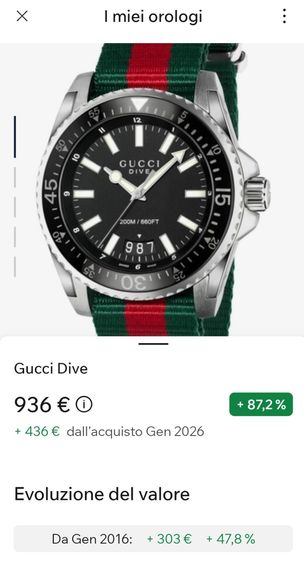 Gucci dive 45mm full set รูปที่ 7