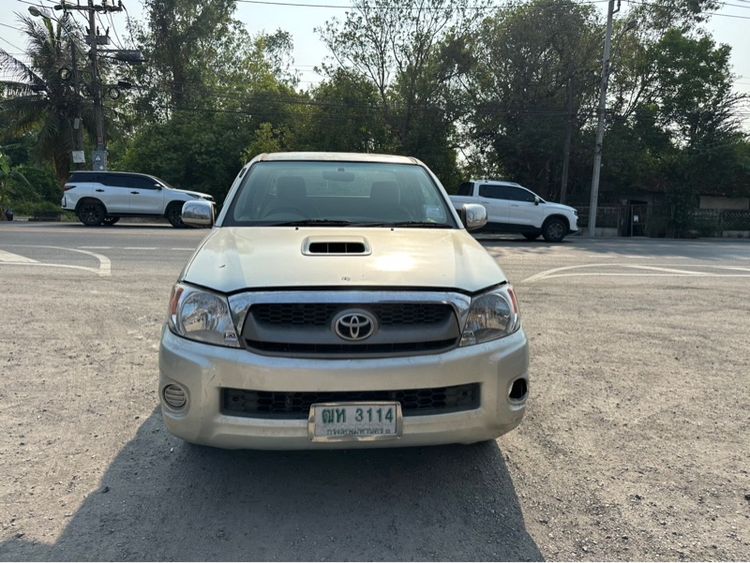 Toyota Hilux Vigo 2008 2.5 E Pickup ดีเซล ไม่ติดแก๊ส เกียร์ธรรมดา บรอนซ์เงิน รูปที่ 2