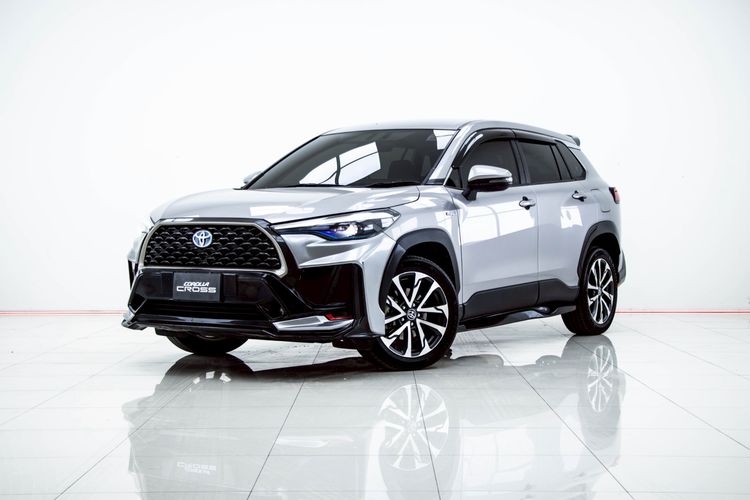 Toyota Corolla Cross 2022 1.8 Hybrid Premium Utility-car ไฮบริด ไม่ติดแก๊ส เกียร์อัตโนมัติ เทา