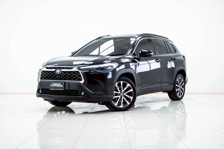 รถ Toyota Corolla Cross 1.8 Hybrid Premium Safety สี ดำ