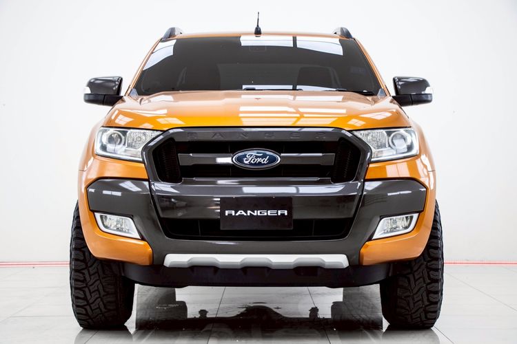 Ford Ranger 2016 2.5 Hi-Rider Wildtrak LTD Pickup ดีเซล ไม่ติดแก๊ส เกียร์อัตโนมัติ ส้ม รูปที่ 4