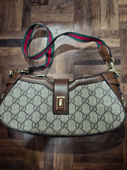 Gucci ผ้า หญิง น้ำตาล กระเป๋าแบรนด์เนม มือ 2