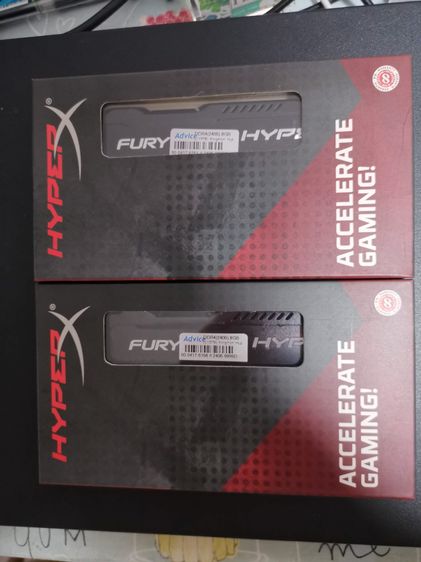 อื่นๆ Fury HyperX DDR4 2400 8GB 2 ชิ้น ยังไม่เคยใช้เพราะซื้อมาผิดไซส์