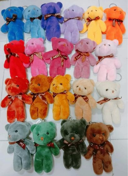 พวงกุญแจตุ๊กตาหมีคละสี Colection Bear 10 ชิ้น