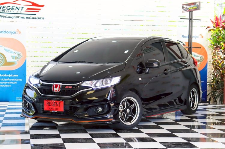 Honda Jazz 2018 1.5 S Sedan เบนซิน ไม่ติดแก๊ส เกียร์ธรรมดา ดำ รูปที่ 3