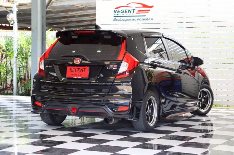 Honda Jazz 2018 1.5 S Sedan เบนซิน ไม่ติดแก๊ส เกียร์ธรรมดา ดำ รูปที่ 4